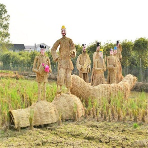 稻草人工艺品稻草加工工艺品 稻草人 稻草玩具观赏 批发 定制多种规格 稻草人工艺品