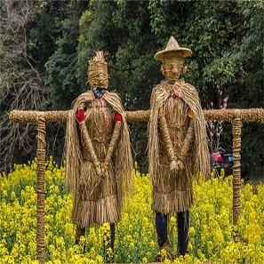 稻草人工艺品稻草加工工艺品 稻草人 稻草玩具观赏 批发 定制多种规格 稻草人工艺品